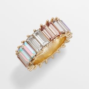 BaubleBar ALIDIA RING IRIDESCENT Size 6